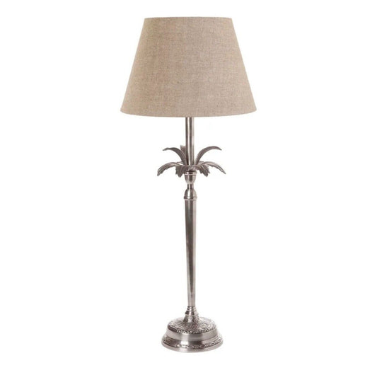 CASABLANCA TABLE LAMP BASE ANTIQUE SILVER - BASE ONLY - By Emac & Lawton