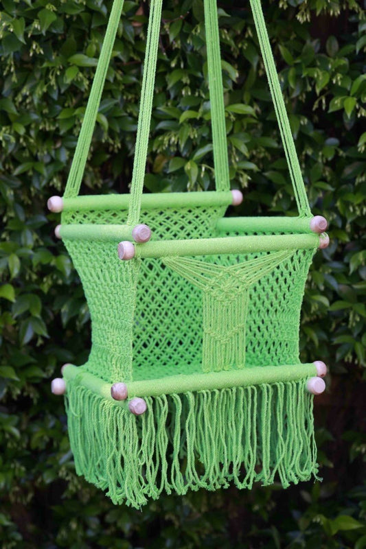 Baby Chair/Swing GREEN colour Handmade from Central America