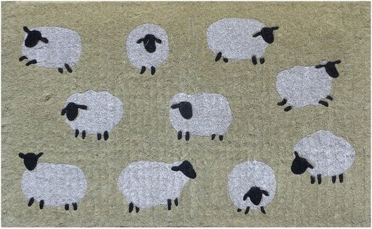 SHEEP Thick Doormat Door mat Doormat designs 75 X 45 X 4  CM -100% COCONUT FIBRE