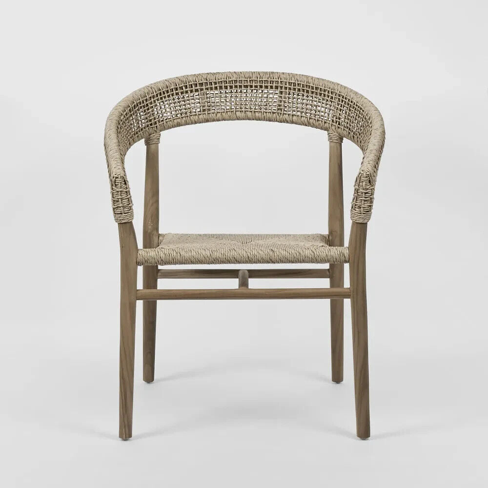 Cove Teak & Synthetic Dining Chair Natural -Outdoor By Florabelle Living