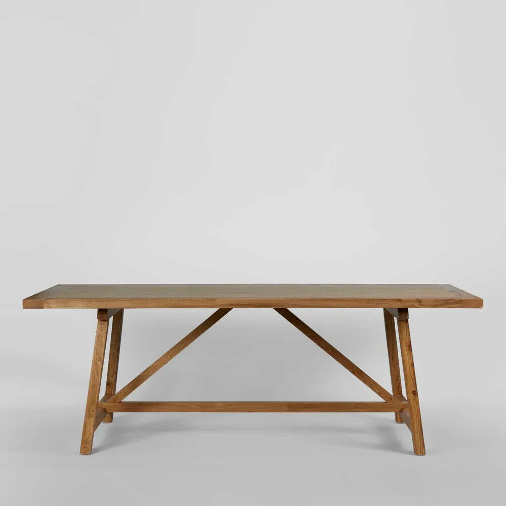 VARRO OAK DINING TABLE 220CM By Florabelle Living