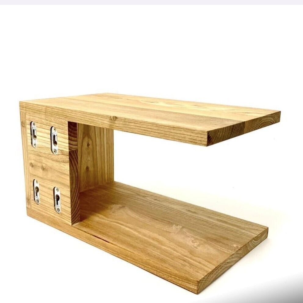 Cole Oak Night Stand - Wall mounted bedside table 40 x 20 x 20 CM
