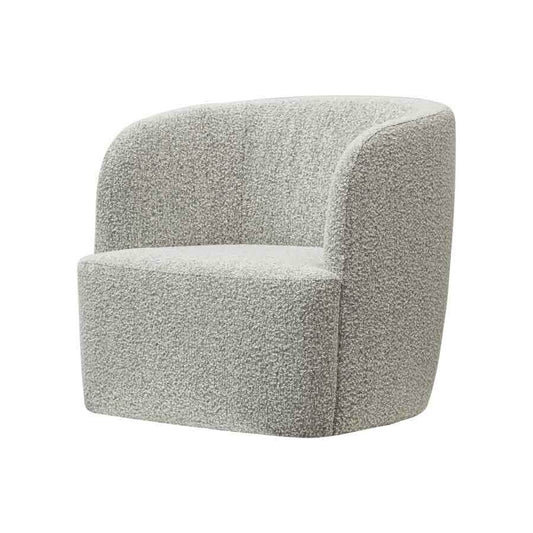High End Gigi Storm Boucle Lounge Chair by Satara