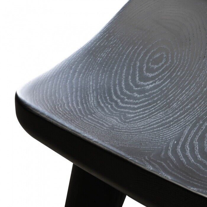 Scandinavian style solid wood Bar stool in Matt Black finish 40.5 W x 65.5 H cm