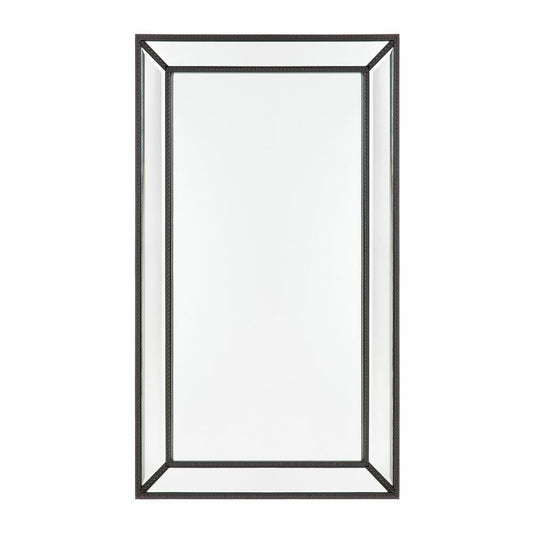 Zeta Wall Mirror - Medium Black 92cm H