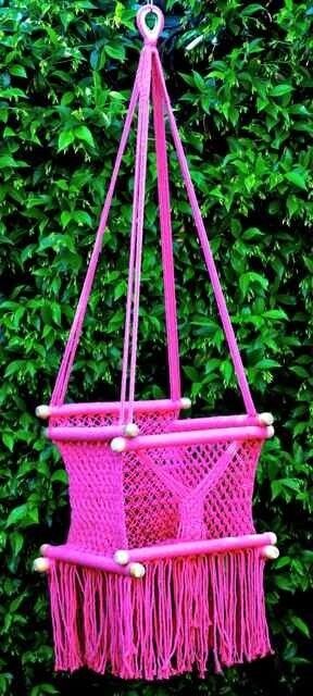 Baby Chair/Swing PINK colour Handmade from Central America
