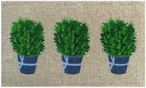 ROSEMARY POTS Thick Doormat Door mat  75 X 45 X 4  CM -100% COCONUT FIBRE