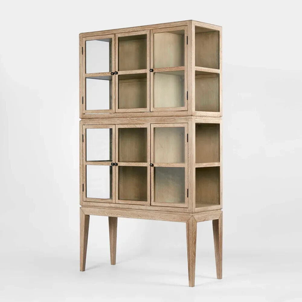 COLUMBUS OAK 6 DOOR CABINET By Florabelle Living