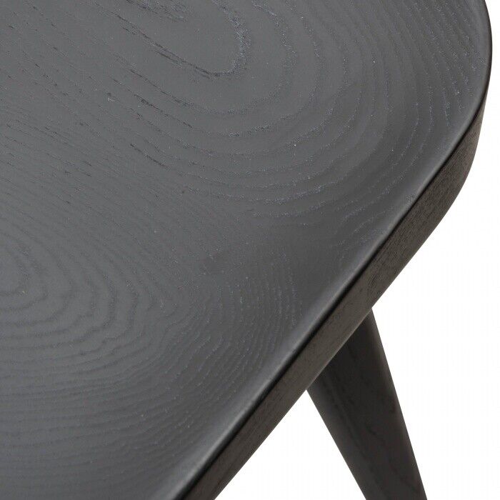 Scandinavian style solid wood Bar stool in Matt Black finish 40.5 W x 65.5 H cm