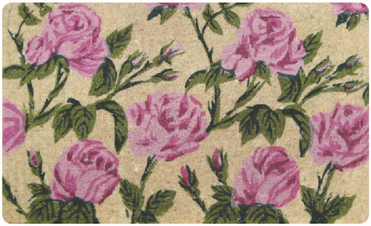 ROSE GARDEN REGULAR Thick Doormat Door mat  75 X 45 X 4  CM -100% COCONUT FIBRE