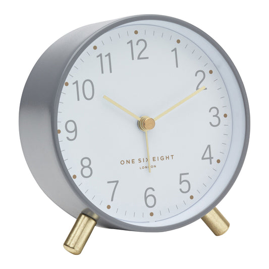 MAISIE GREY SILENT ALARM CLOCK