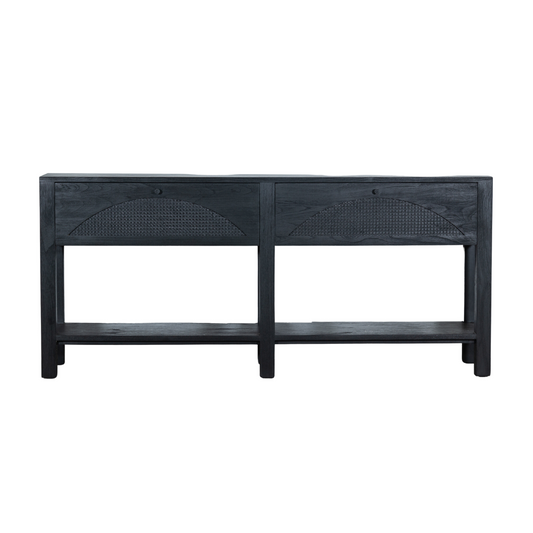 Loft Console By Satara Charcoal Black