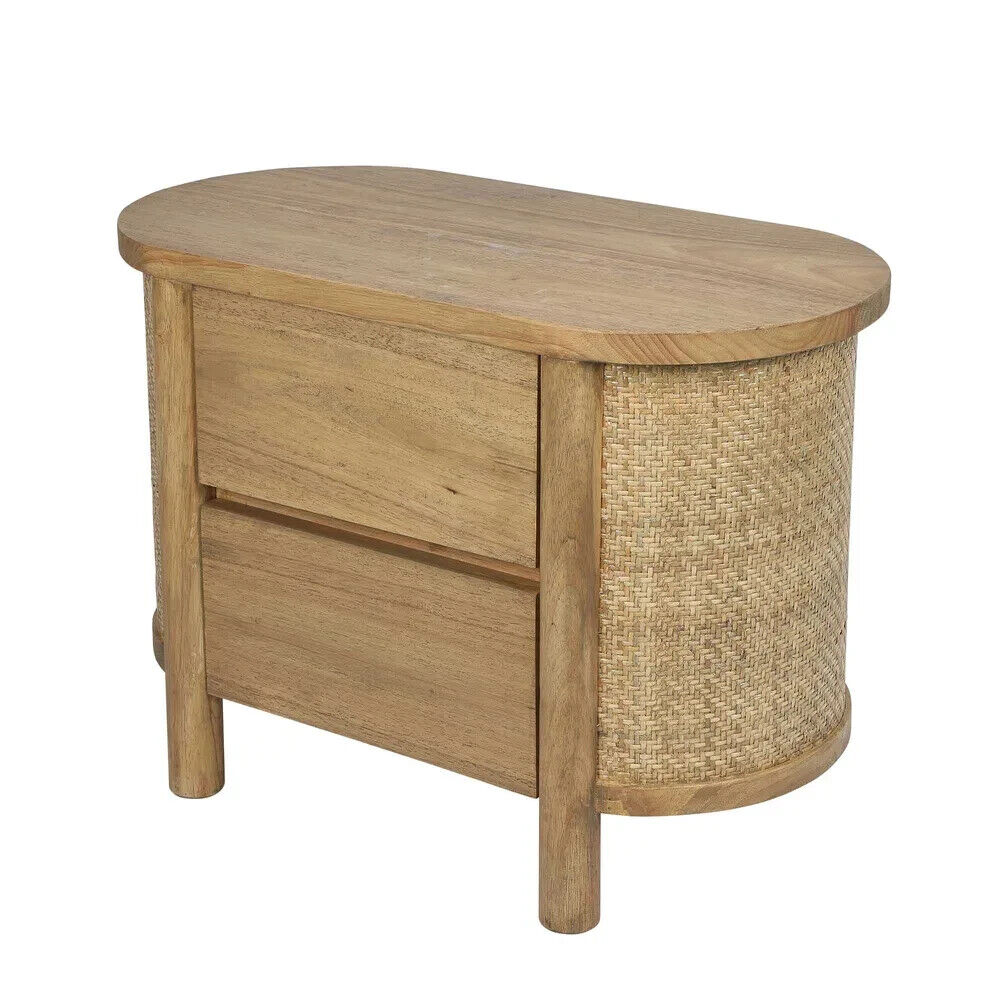 ** Pre Order COOLUM BEDSIDE TABLE NATURAL By Florabelle Living DUE 11 APRIL 25