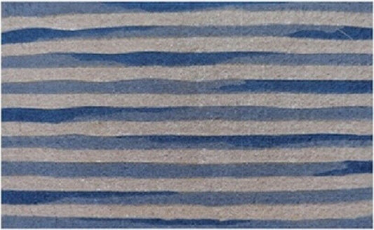 BLUE / WHITE STRIPES Thick Doormat Door mat  75 X 45 X 4  CM -100% COCONUT FIBRE