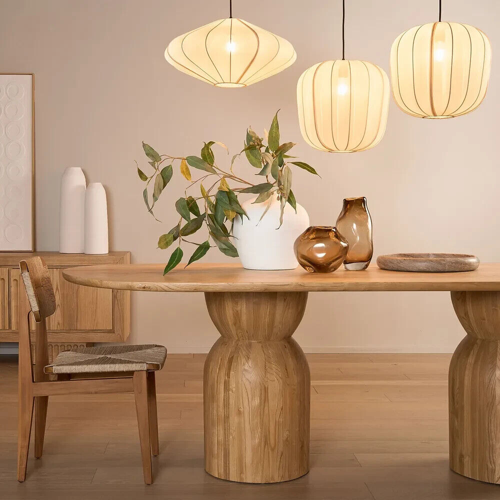 Torpido Ceiling Pendant Ivory with Black Cord Drop By Emac & Lawton