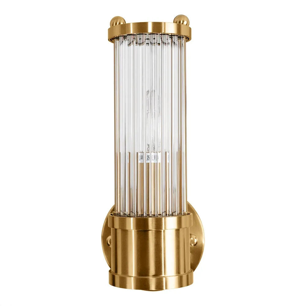 Pre Order Hunter Wall Sconce - Brass Short - Brass -  by Cafe Lighting Due Dec24