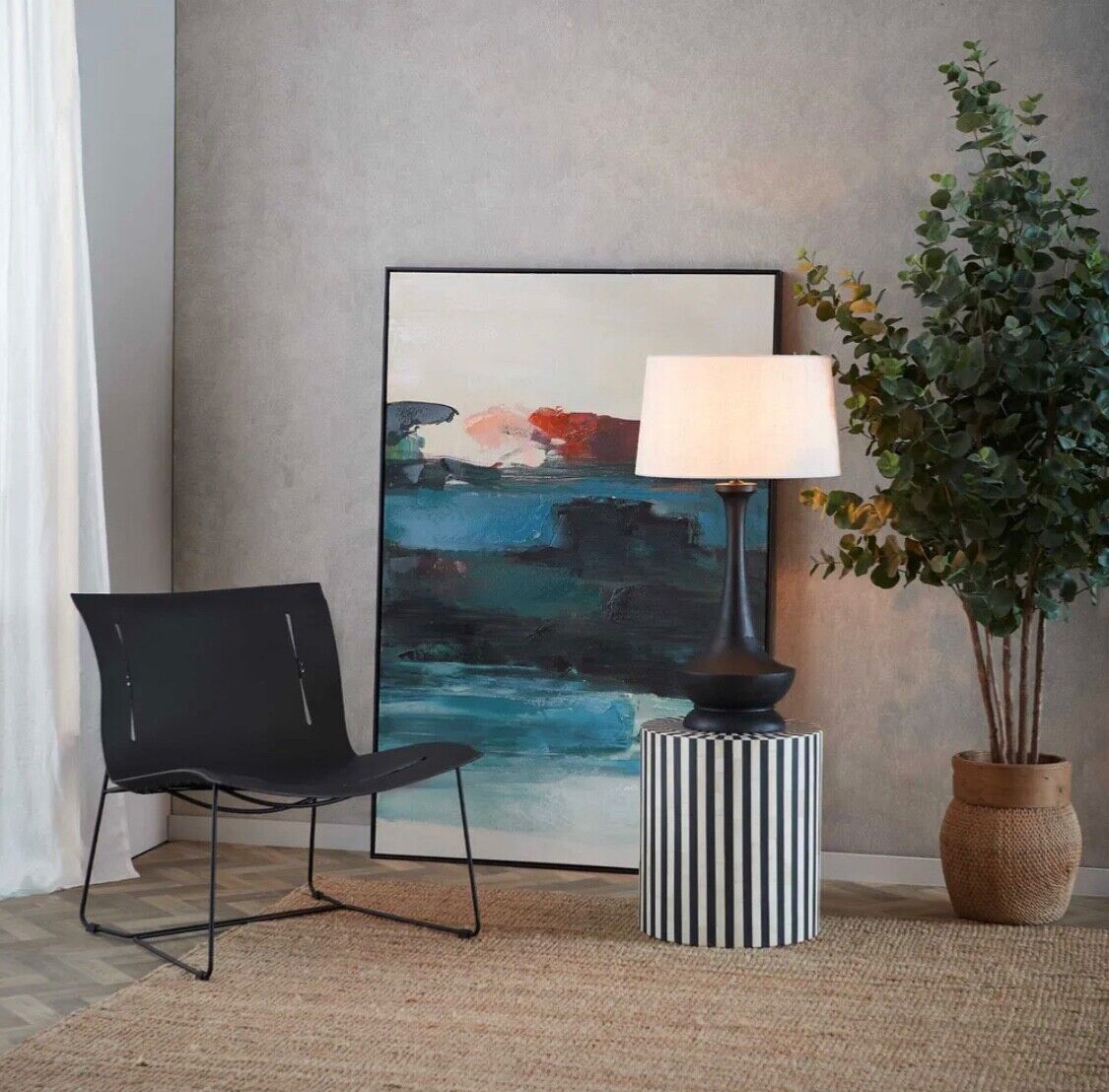 PENINSULA TABLE LAMP BLACK By Emac Lawton