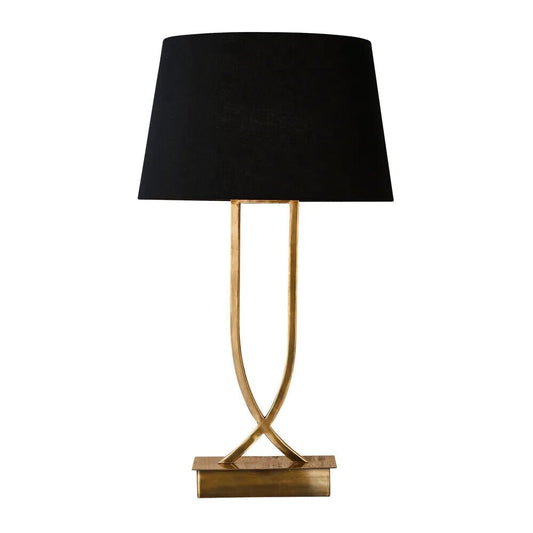 SOUTHERN CROSS TABLE LAMP BASE ANTIQUE BRASS (Base Only By Emac & Lawton