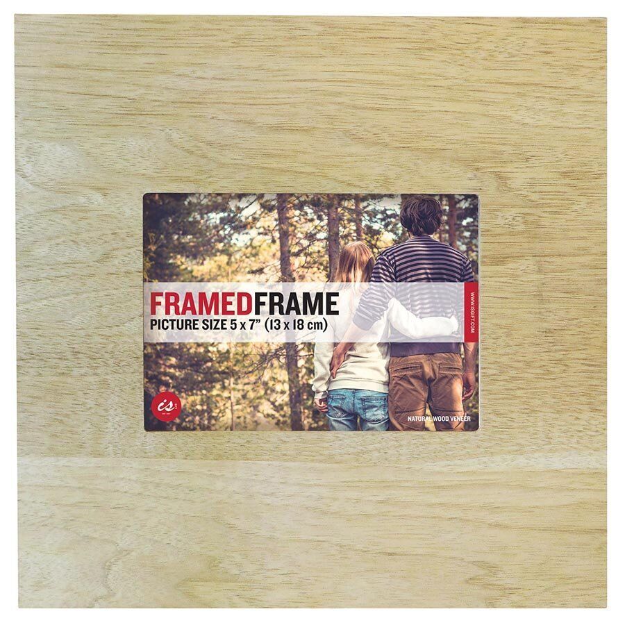 STUNNING LIGHT COLOUR WOOD PHOTO FRAME - TAKES 13 X 18 CM PHOTO - FRAME 30.5 CM