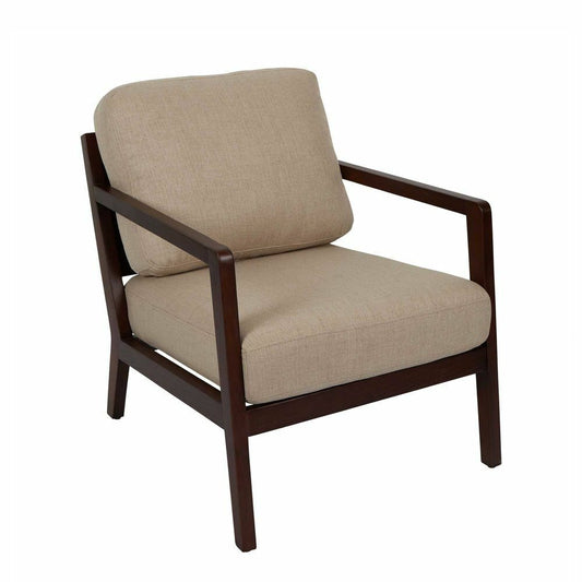 MALLORY ASH WOODEN CHAIR OATMEAL BEIGE By Florabelle