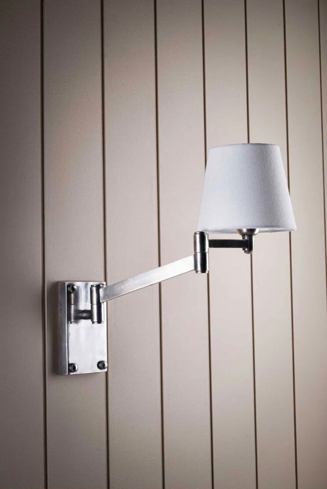 OSCAR WALL LIGHT BASE ANTIQUE SILVER (SHADE NOT INCLUDED) By Emac & Lawton