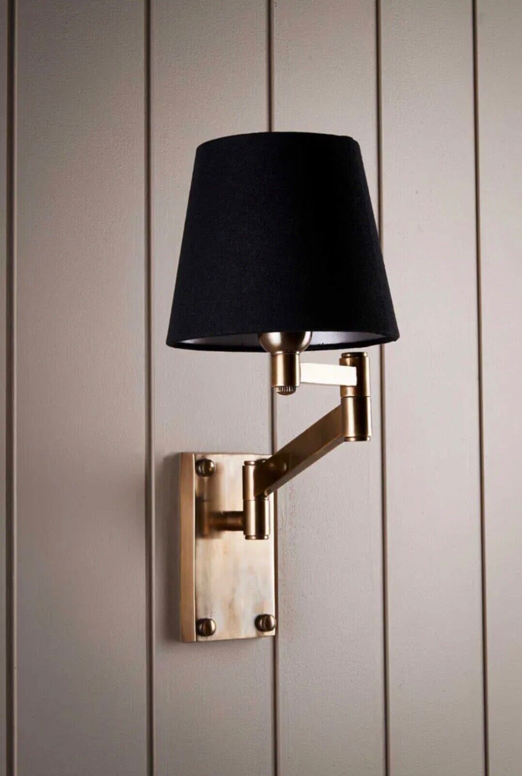 OSCAR WALL LIGHT BASE ANTIQUE BRASS (SHADE NOT INCLUDED) By Emac & Lawton