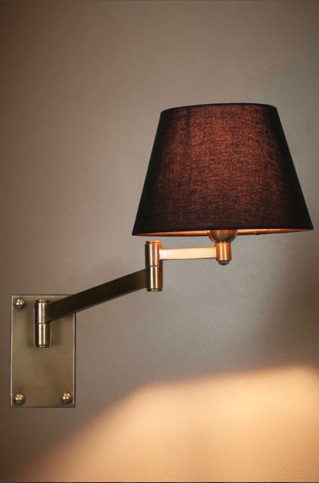 OSCAR WALL LIGHT BASE ANTIQUE BRASS (SHADE NOT INCLUDED) By Emac & Lawton