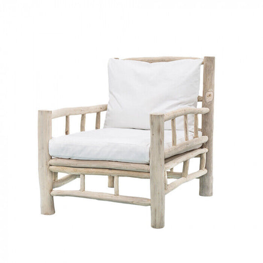 BERMUDA ARM CHAIR WITH CUSHION  Natural Teak