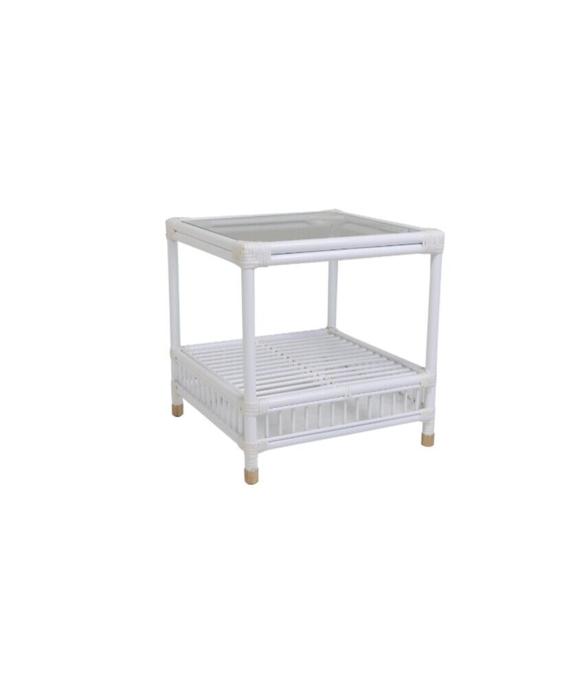 High End Sorrento Outdoor  side table whiteBy Wisteria Design