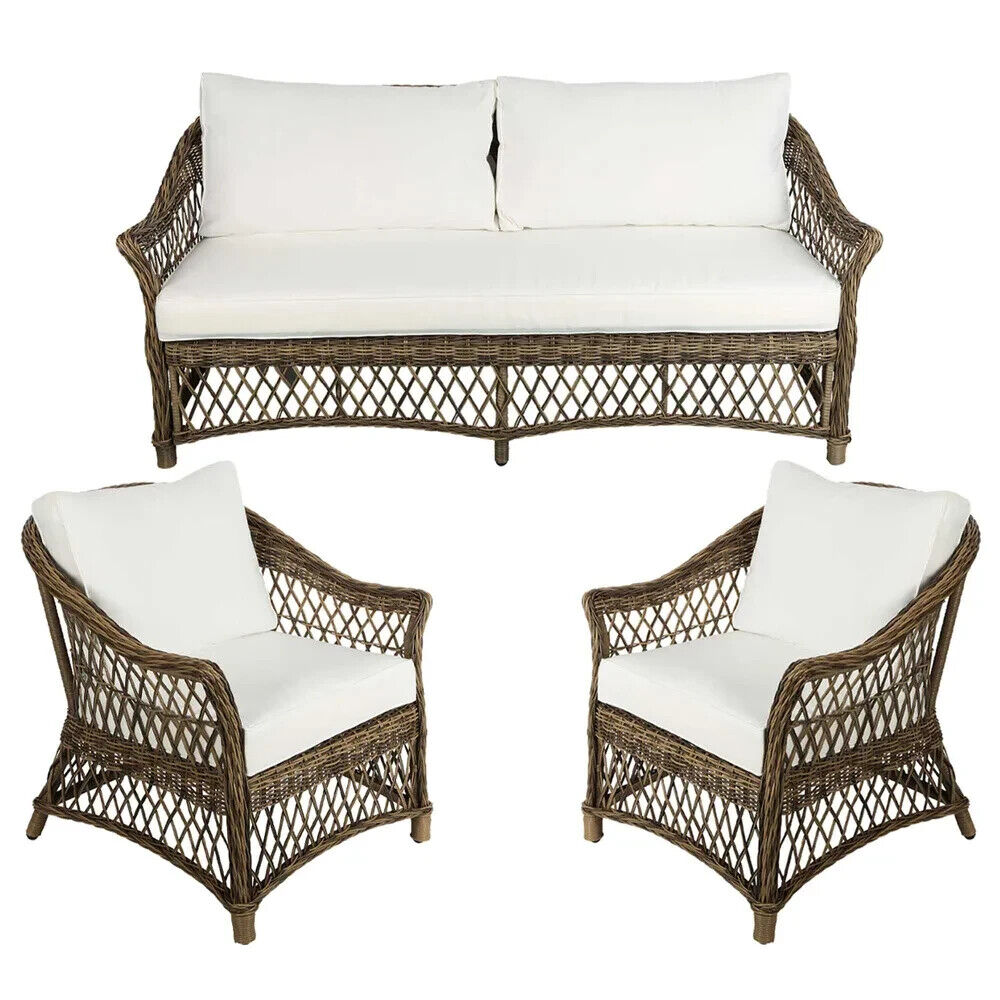 Marco Aluminium Synthetic Outdoor 3 piece Lounge Set By Florabelle Living