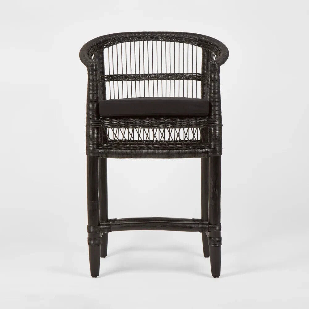 Livingstone Bar Chair Black/Black Cushion - Outdoor Under-Cover By Florabelle