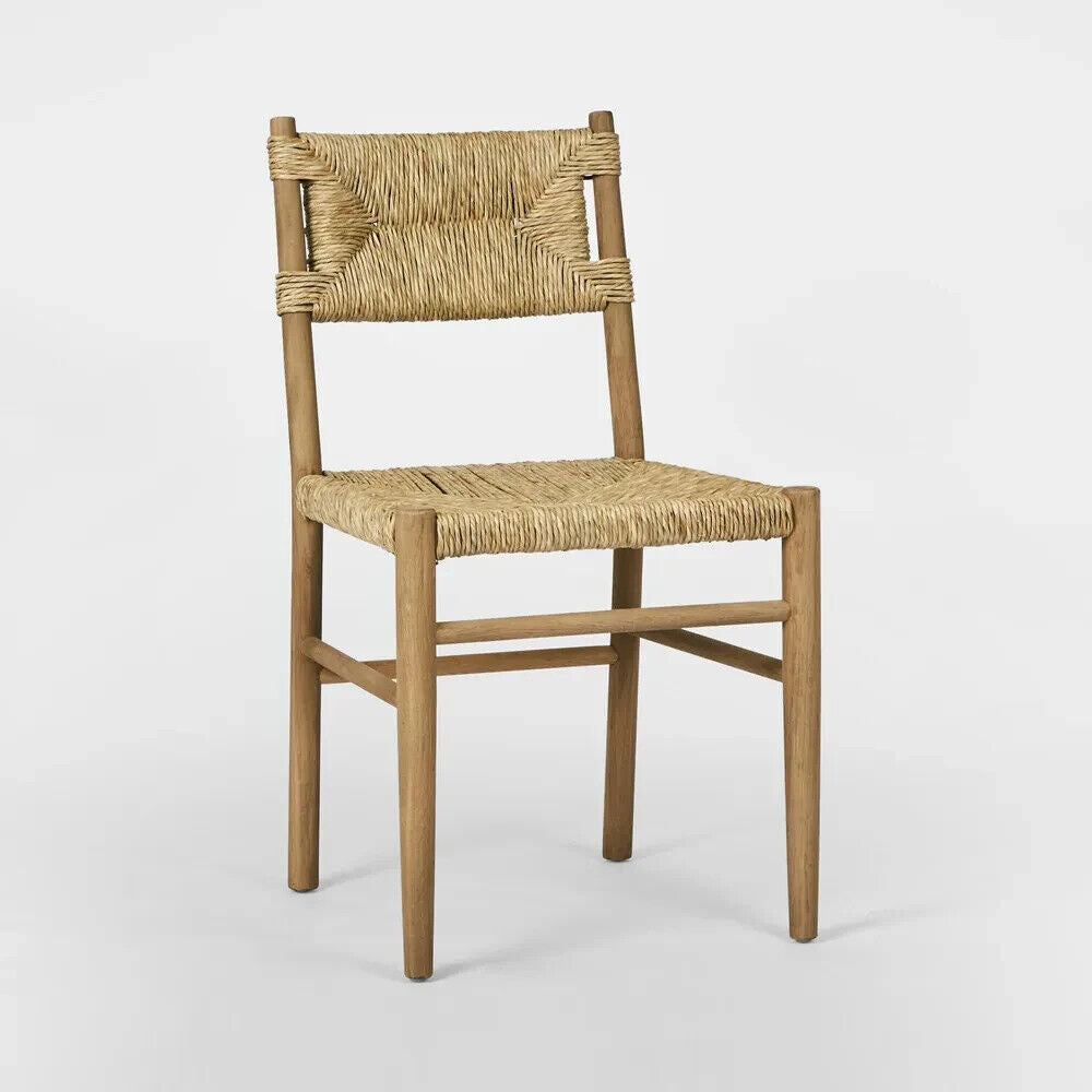 Lisbon Dining Chair made from Seagrass & Oak Timber - Natural by Florabelle