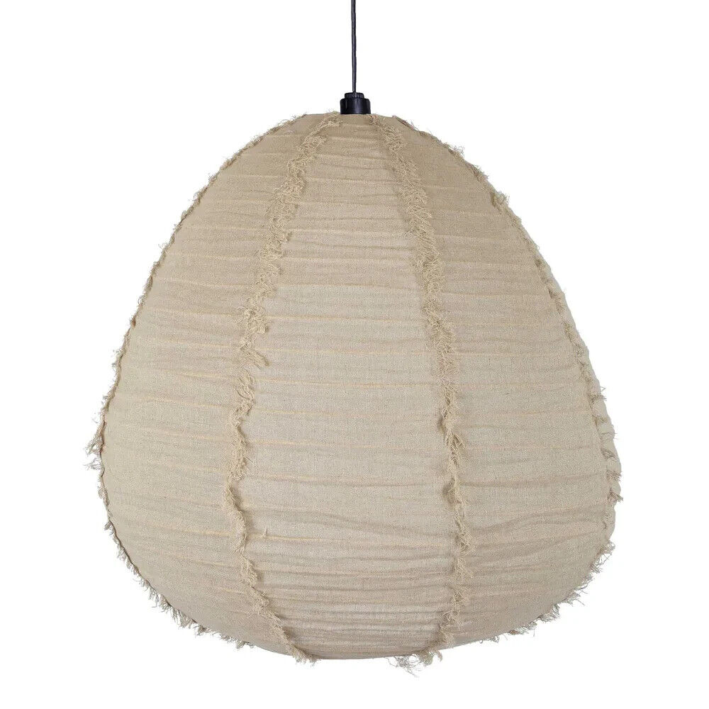 NENDO SHADE LARGE NATURAL (SHADE ONLY - 100% ITALIAN LINEN By Emac & Lawton