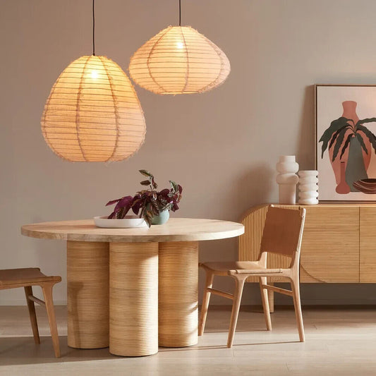 NENDO SHADE LARGE NATURAL (SHADE ONLY - 100% ITALIAN LINEN By Emac & Lawton