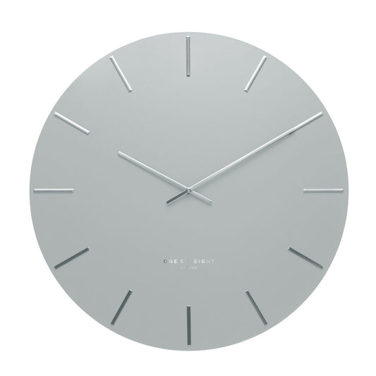 LUCA LIGHT GREY 40CM SILENT WALL CLOCK