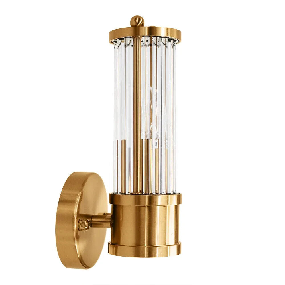 Pre Order Hunter Wall Sconce - Brass Short - Brass -  by Cafe Lighting Due Dec24