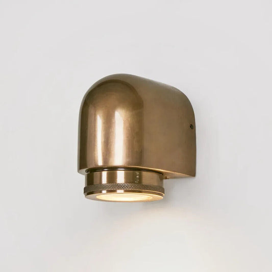 SEA ROCK OUTDOOR WALL LIGHT ANTIQUE BRASS By Emac & Lawton