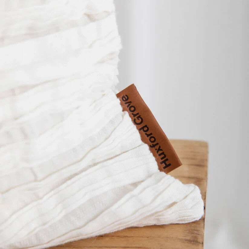 The Airlie Linen Cushion in in White  - 40x60 cm by Fibre by Auskin