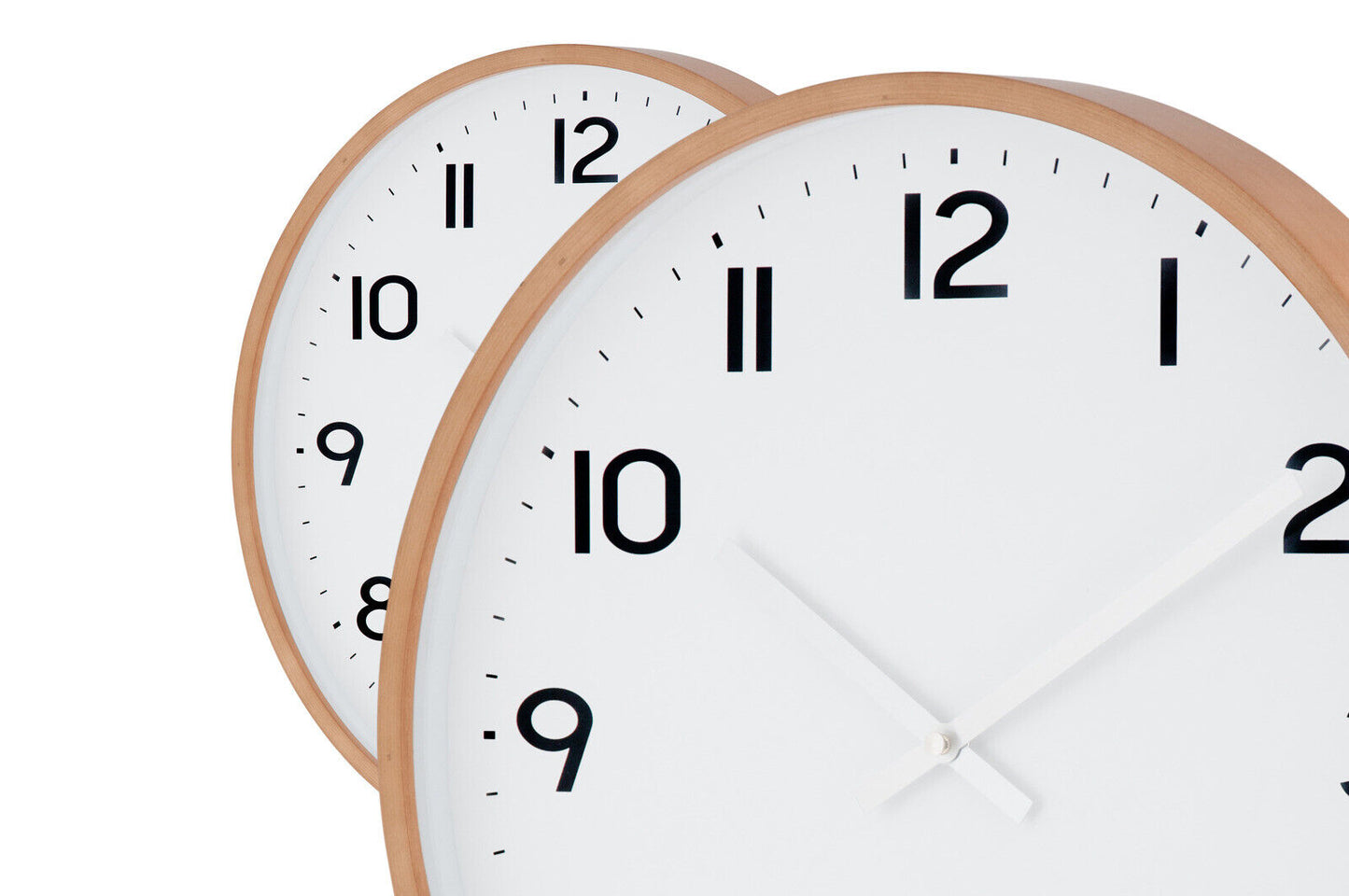 Olivia Silent Sweep Wooden Wall Clock 41 cm  ONE SIX EIGHT LONDON
