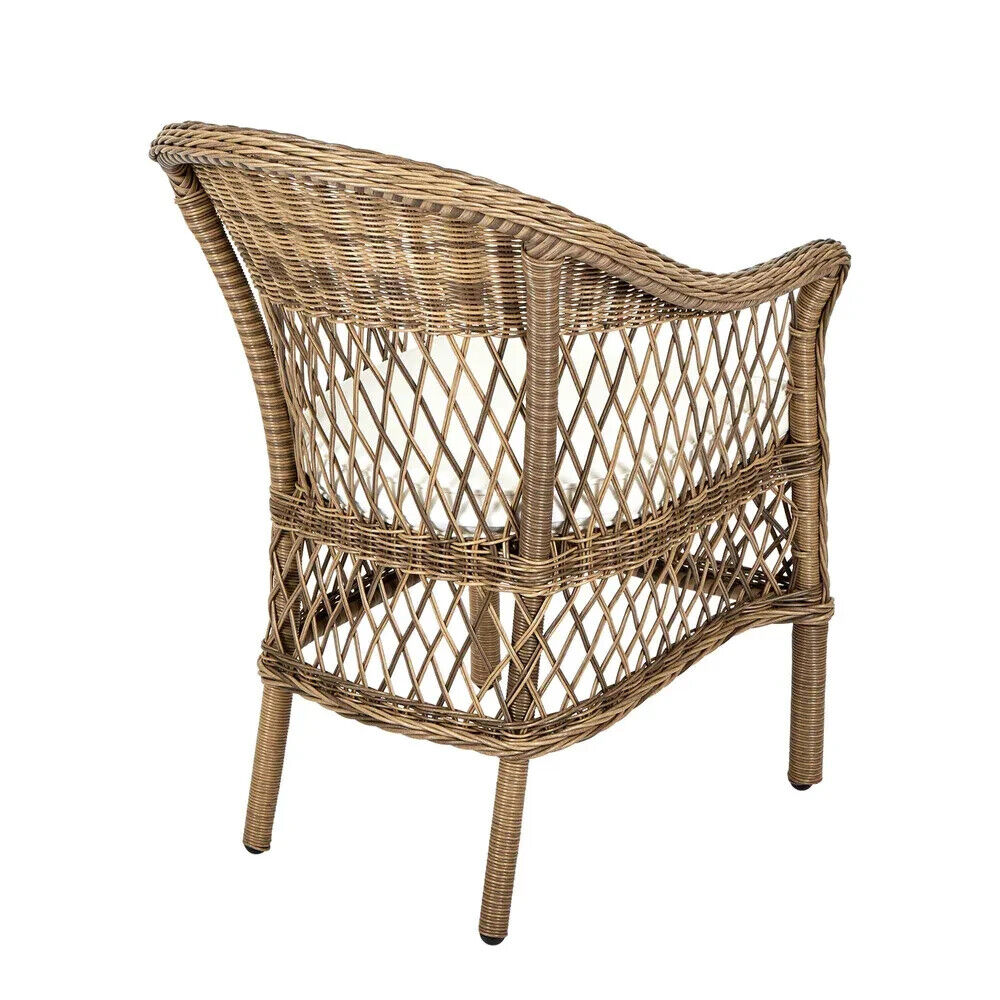 Marco Aluminium Synthetic Wicker Outdoor Chair Natural By Florabelle Living