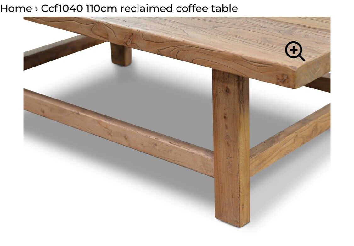 Reclaimed Timber Coffee Table CCF1040 by Calibre Furniture 110 cm Dia
