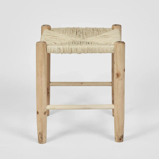 Set of 2 Rush Seat Stool By Florabelle Living