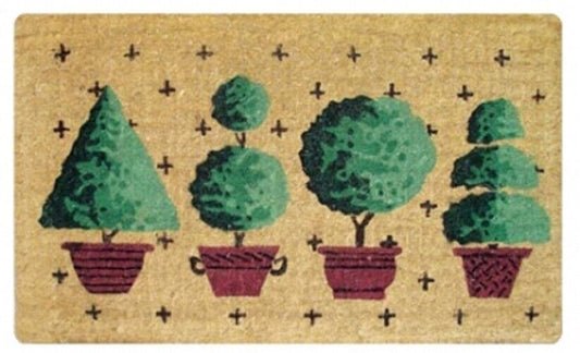 Topiaries Thick Doormat Door mat  75 X 45 X 4  CM -100% COCONUT FIBRE