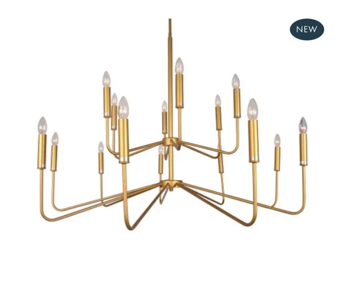 Wentworth 15 Light Candelabra Pendant Gold - ELZRD329715YB