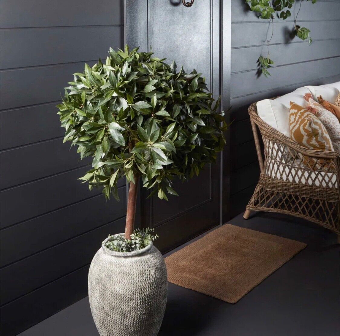 Artificial LAUREL BALL TREE 1.1M By Florabelle Living