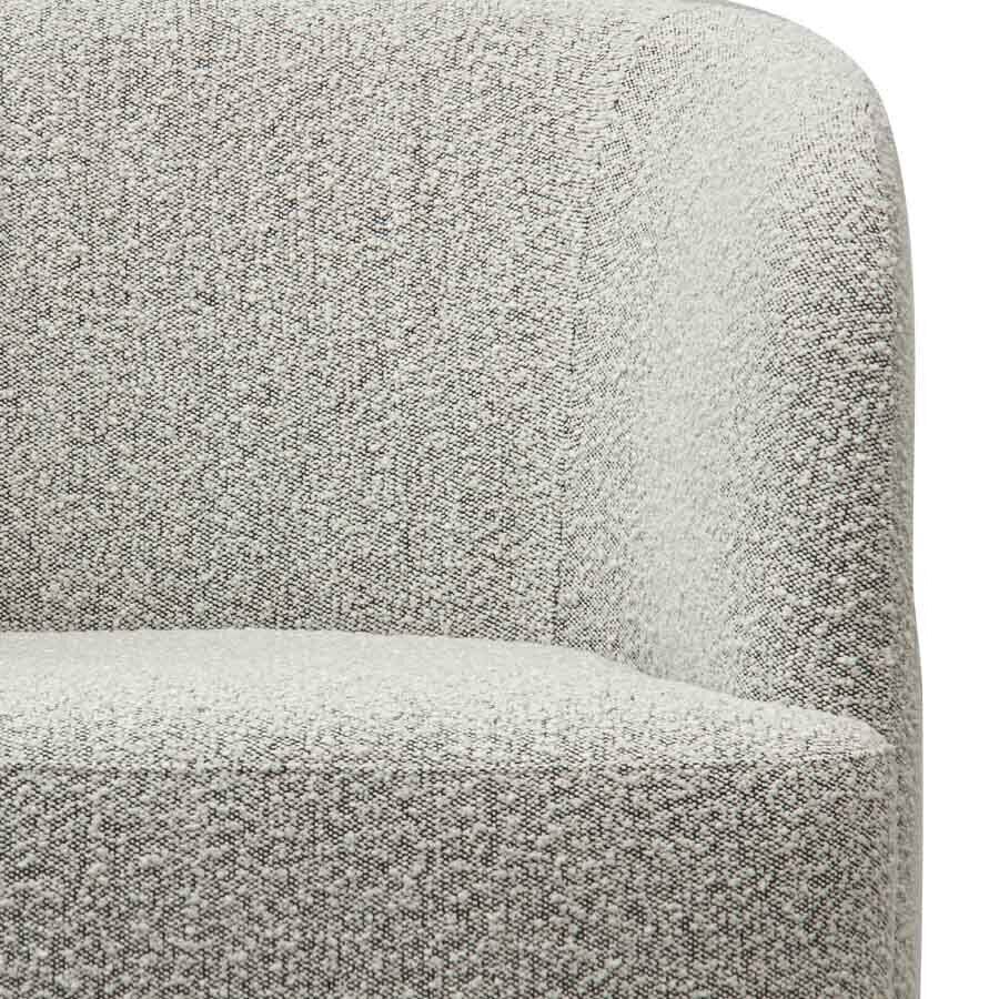 High End Gigi Storm Boucle Lounge Chair by Satara