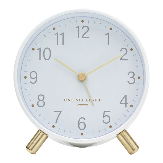MAISIE WHITE SILENT ALARM CLOCK