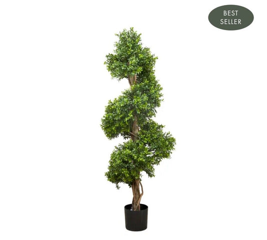 Artificial BOXWOOD SPIRAL TREE 1.5M By Florabelle Living
