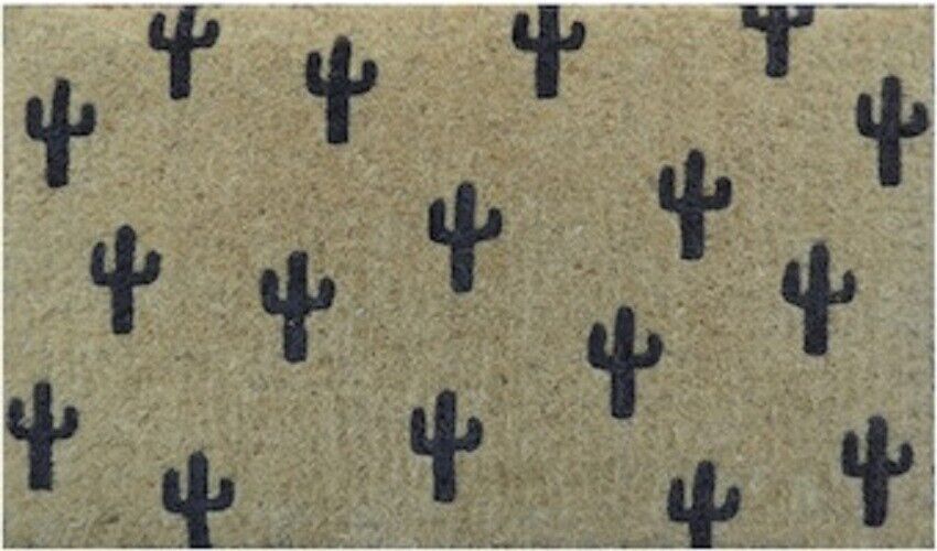 BLACK CACTUS Thick Doormat Door mat  75 X 45 X 4  CM -100% COCONUT FIBRE