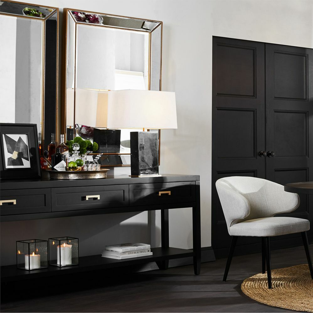 Zeta Wall Mirror - Large Antique Gold - 120 cm Height  by Cafe Lighting RRP$579